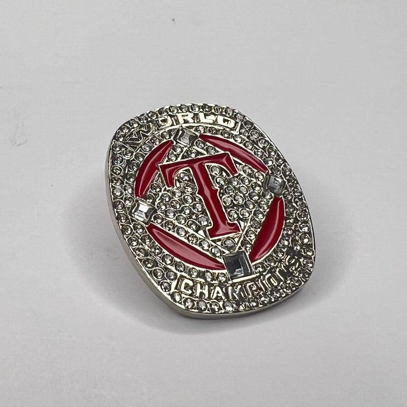 Rangers World Series Ring Hat Pin