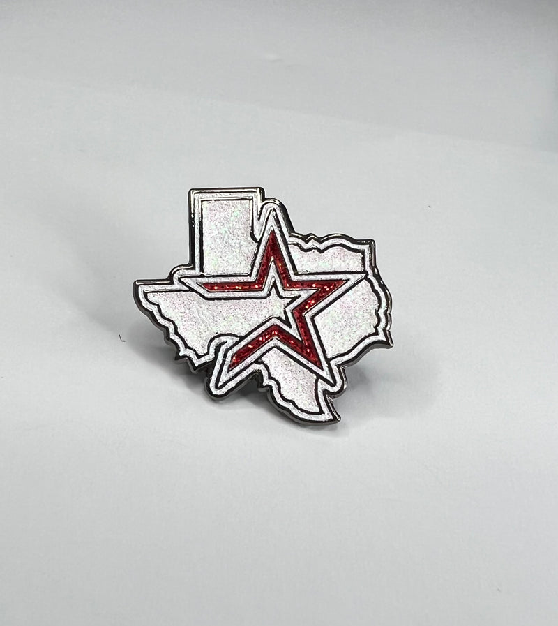 Houston Astros Logo (White/Red)