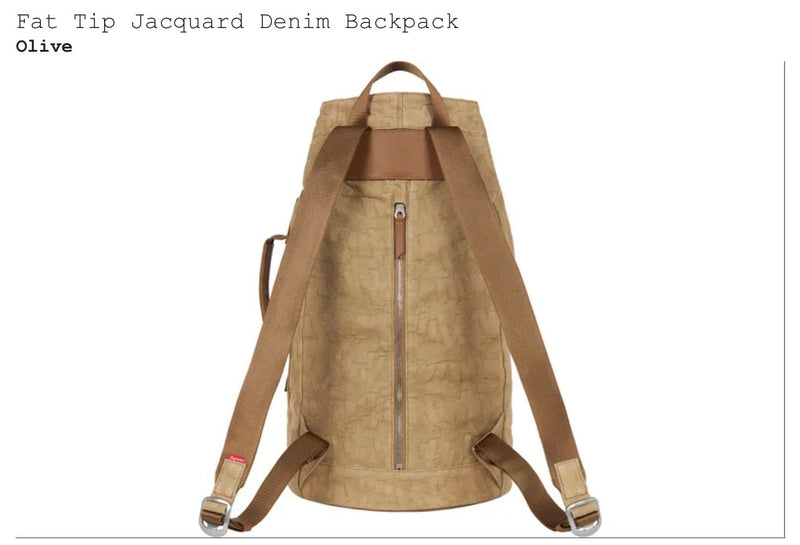 Tip Jacquard Denim Backpack