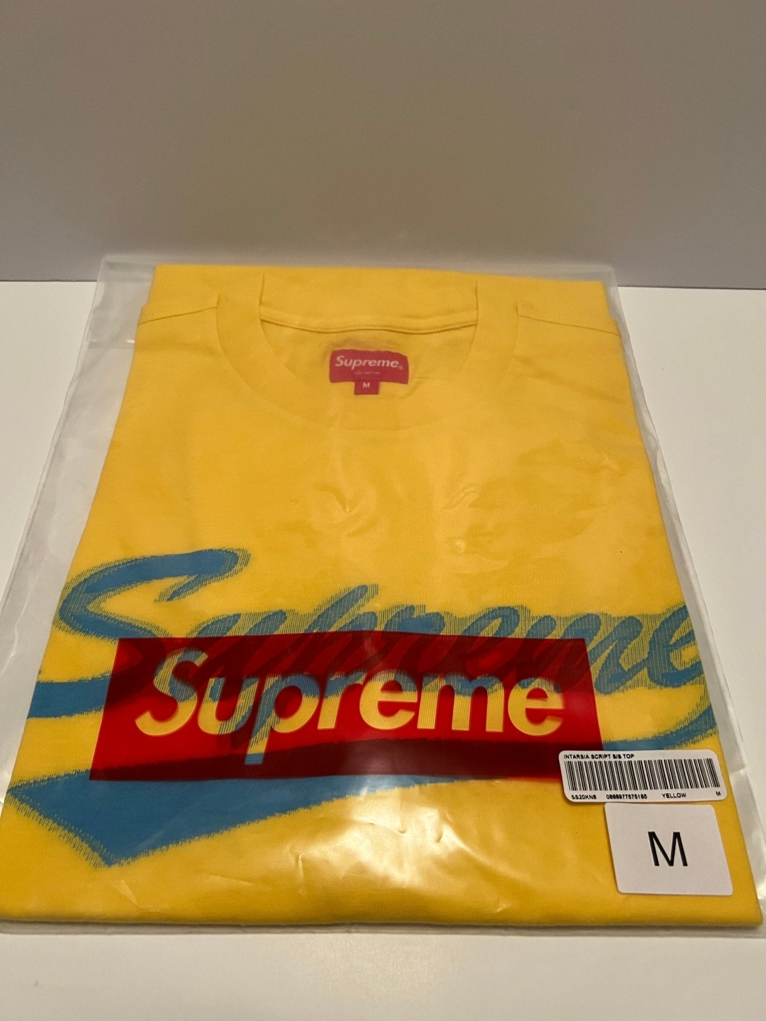 Supreme Intarsia Script S/S Top (YELLOW) – HDK LUX Products